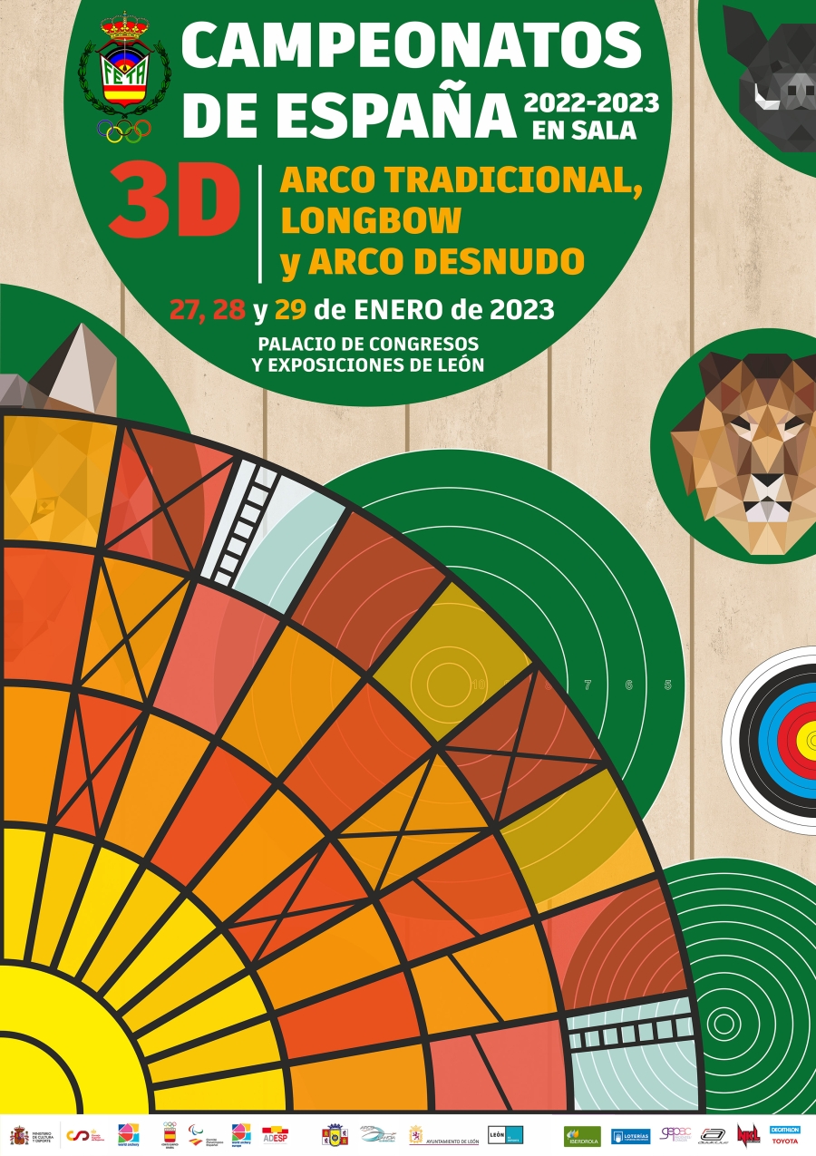 Campeonato de España 3D, Tradicional, Desnudo y Longbow en sala – 2023